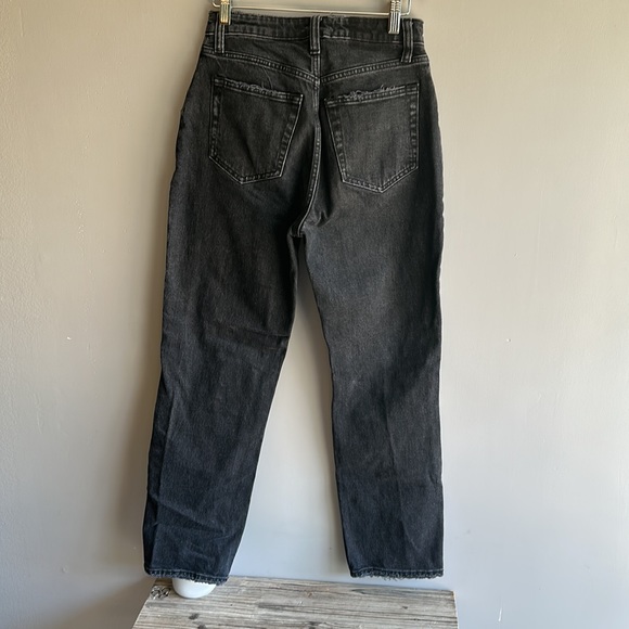 Abercrombie the dad high rise black size 2 great condition no flaws - Picture 11 of 12